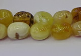 CNG6880 15.5 inches 8*12mm - 10*14mm nuggets yellow opal beads