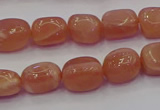 CNG6900 15.5 inches 8*12mm - 10*14mm nuggets moonstone beads