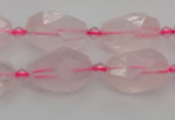 CNG6916 15.5 inches 12*16mm - 13*18mm faceted nuggets rose quartz beads