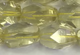 CNG6955 10*14mm - 13*18mm faceted nuggets lemon quartz beads