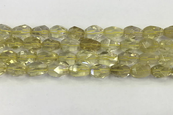 CNG6955 10*14mm - 13*18mm faceted nuggets lemon quartz beads