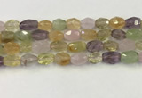 CNG6960 9*12mm - 12*16mm faceted nuggets mixed quartz beads