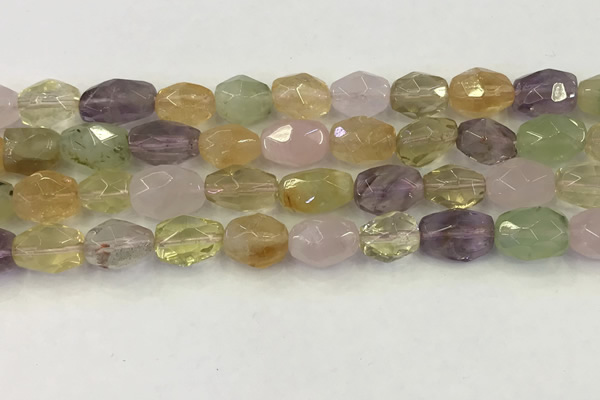 CNG6960 9*12mm - 12*16mm faceted nuggets mixed quartz beads