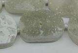 CNG7021 15.5 inches 20*28mm - 25*35mm freeform druzy agate beads