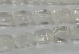 CNG705 15.5 inches 10*14mm nuggets white crystal beads wholesale