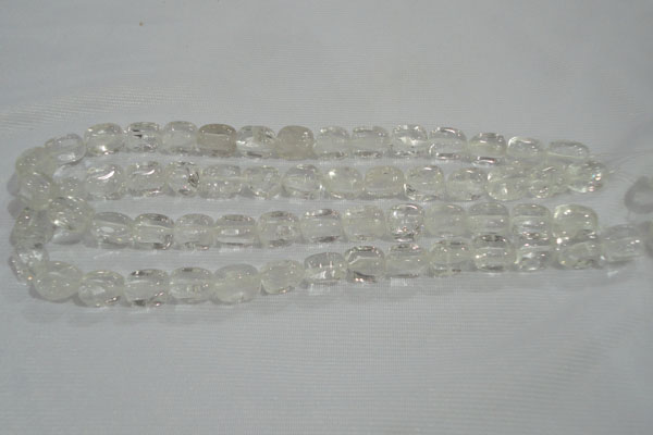 CNG705 15.5 inches 10*14mm nuggets white crystal beads wholesale