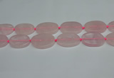 CNG7051 15.5 inches 25*35mm - 30*45mm freeform rose quartz beads