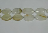 CNG7080 15.5 inches 25*35mm - 35*45mm faceted freeform agate beads