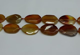 CNG7083 15.5 inches 25*35mm - 35*45mm faceted freeform agate beads