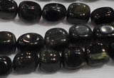 CNG712 15.5 inches 10*14mm nuggets blue tiger eye beads wholesale