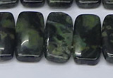 CNG7121 10*20mm freeform double drilled kambaba jasper beads