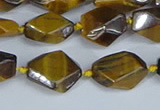 CNG7139 6*10mm - 10*14mm faceted nuggets yellow tiger eye beads