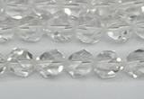 CNG7210 15.5 inches 6mm faceted nuggets white crystal beads