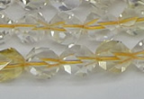 CNG7231 15.5 inches 8mm faceted nuggets citrine gemstone beads