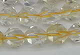 CNG7232 15.5 inches 10mm faceted nuggets citrine gemstone beads