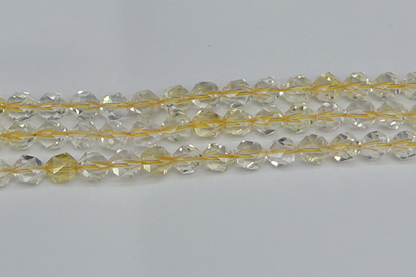 CNG7233 15.5 inches 12mm faceted nuggets citrine gemstone beads