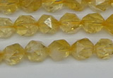 CNG7236 15.5 inches 8mm faceted nuggets citrine beads wholesale