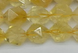 CNG7238 15.5 inches 12mm faceted nuggets citrine beads wholesale