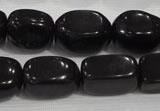 CNG725 15.5 inches 15*20mm nuggets black obsidian beads wholesale