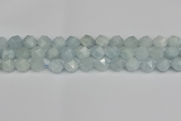 CNG7263 15.5 inches 12mm faceted nuggets aquamarine beads