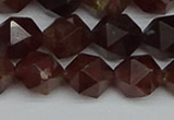 CNG7273 15.5 inches 12mm faceted nuggets orange garnet beads