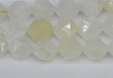 CNG7286 15.5 inches 8mm faceted nuggets white moonstone beads