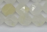 CNG7288 15.5 inches 12mm faceted nuggets white moonstone beads