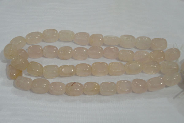 CNG729 15.5 inches 15*18mm nuggets rose quartz beads wholesale