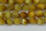 CNG7305 15.5 inches 6mm faceted nuggets golden tiger eye beads