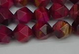 CNG7322 15.5 inches 10mm faceted nuggets red tiger eye beads