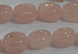 CNG734 15.5 inches 12*18mm nuggets rose quartz beads wholesale