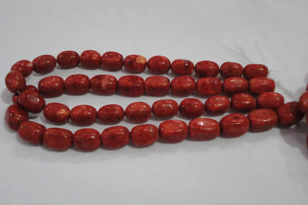 CNG735 15.5 inches 13*18mm nuggets sponge coral beads wholesale