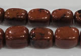 CNG741 15.5 inches 12*16mm nuggets mahogany obsidian beads wholesale