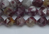 CNG7410 15.5 inches 6mm faceted nuggets tourmaline beads