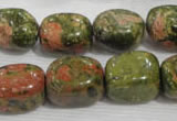 CNG742 15.5 inches 15*18mm nuggets unakite beads wholesale