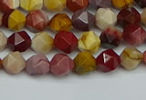 CNG7425 15.5 inches 6mm faceted nuggets mookaite beads