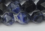 CNG7438 15.5 inches 12mm faceted nuggets sodalite gemstone beads