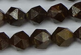 CNG7442 15.5 inches 10mm faceted nuggets bronzite gemstone beads