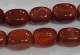 CNG747 15.5 inches 13*18mm nuggets red agate beads wholesale