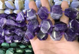 CNG7473 15.5 inches 18*25mm - 20*28mm faceted freeform amethyst beads