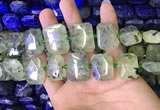 CNG7475 15.5 inches 18*25mm - 20*28mm faceted freeform prehnite beads