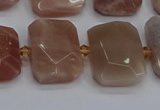 CNG7476 15.5 inches 18*25mm - 20*28mm faceted freeform sunstone beads