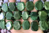 CNG7478 18*25mm - 20*28mm faceted freeform african jade beads