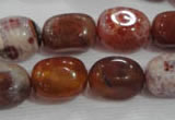 CNG748 15.5 inches 13*18mm nuggets fire agate beads wholesale