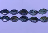 CNG7515 25*35mm - 30*40mm faceted freeform African turquoise beads