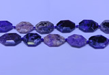 CNG7516 15.5 inches 25*35mm - 30*40mm faceted freeform charoite beads