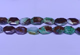 CNG7518 25*35mm - 30*40mm faceted freeform australia chrysoprase beads