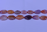 CNG7528 18*25mm - 25*35mm faceted freeform red Botswana agate beads