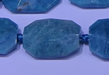 CNG7530 15.5 inches 18*25mm - 25*35mm faceted freeform amazonite beads