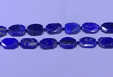 CNG7534 15.5 inches 18*25mm - 25*35mm faceted freeform lapis lazuli beads